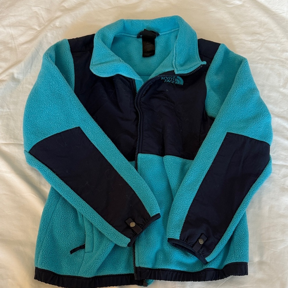 The North Face Turquoise and Navy Fleece Jacket